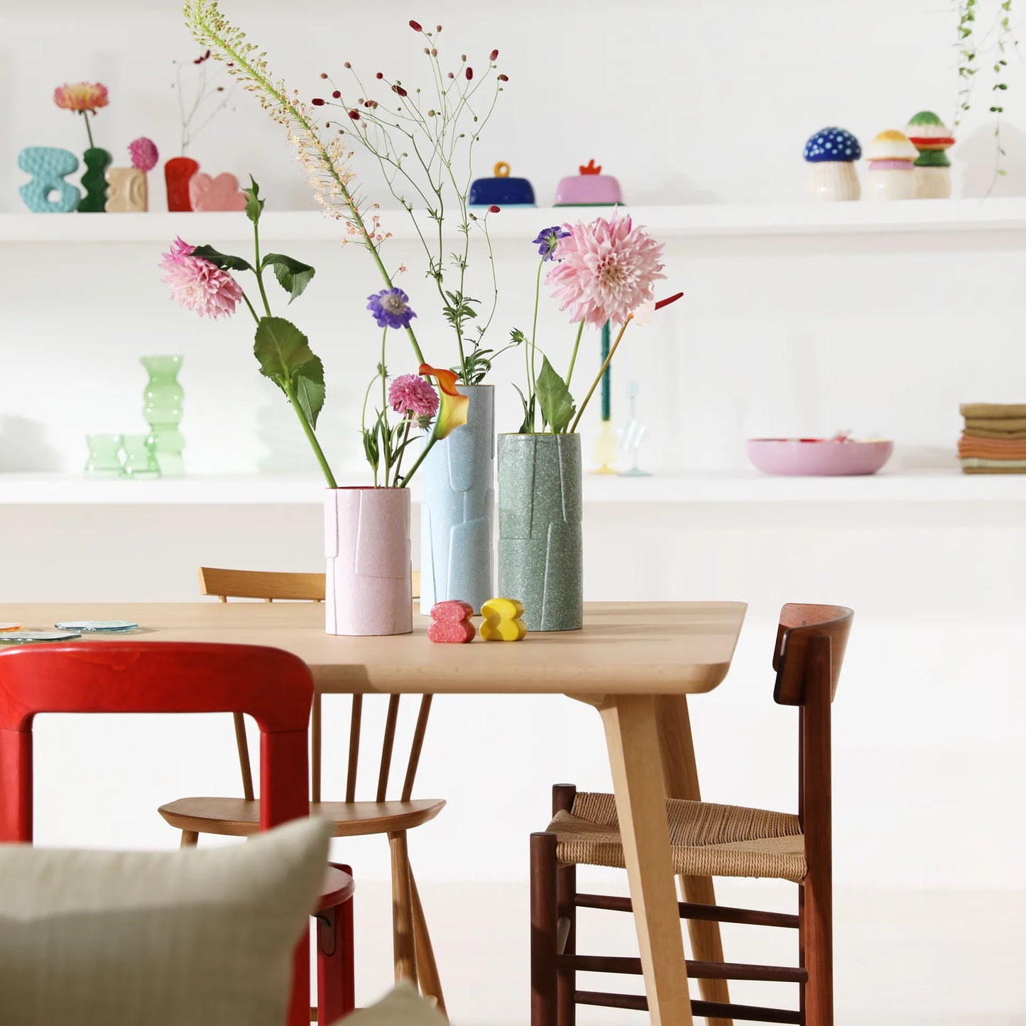 Vase flake blue | &Klevering - de inKijk