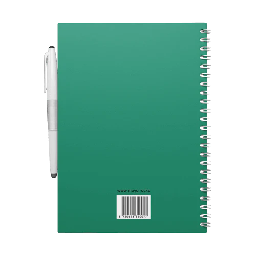 Erasable notebook A5 - Forest green | Moyu - de inKijk