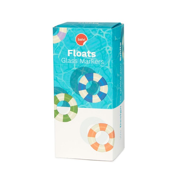 Glass markers - floats assorted | Balvi