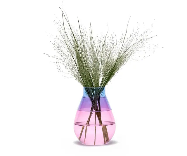 Two ways Vase - Pink base & Blue top | PELEGDESIGN
