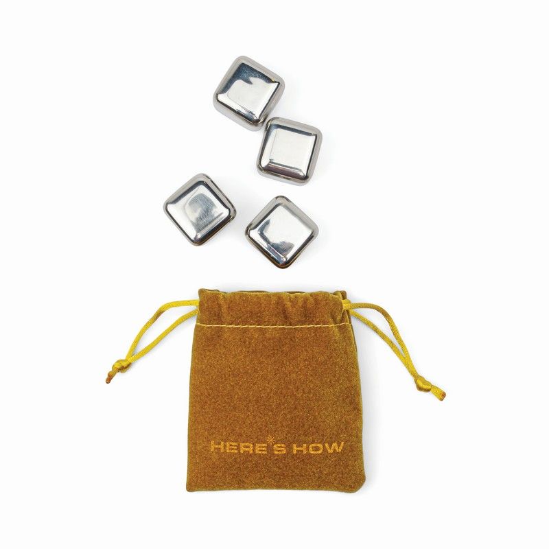 Ruby Cocktail Chillers - silver - set van 4 | Here's How - de inKijk