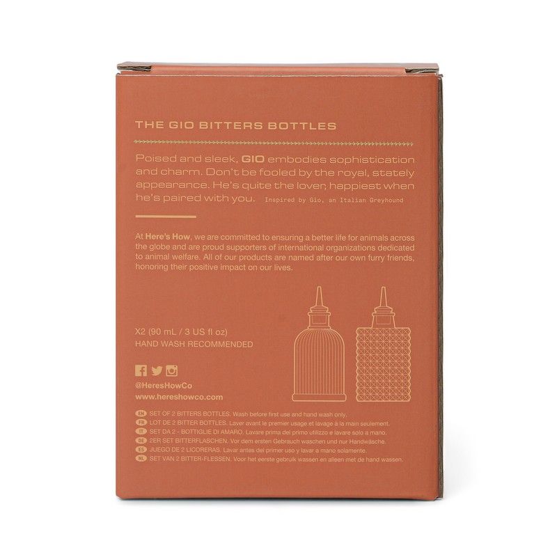 Gio Bitters Bottles | Here's How
