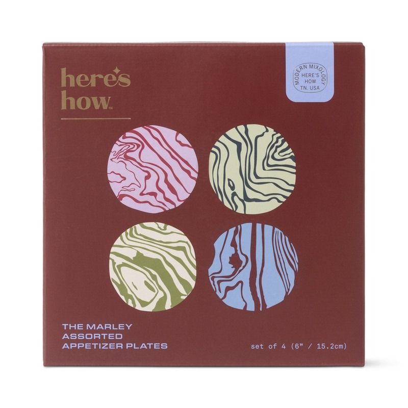 The Marley Appetizer Plates - set of 4 | Here's How