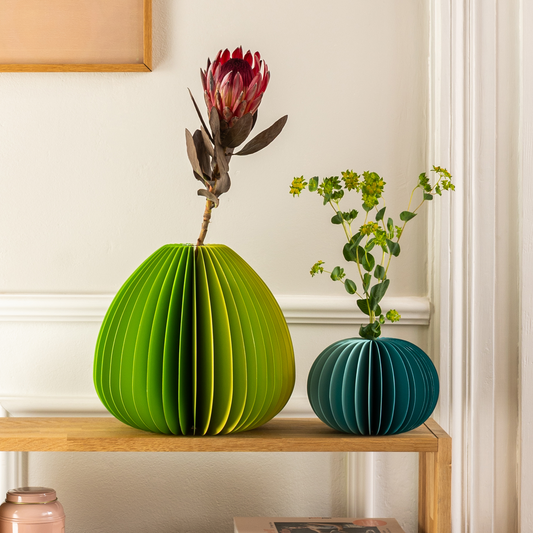 Paper Vase - Yuki - Petrol | Remember