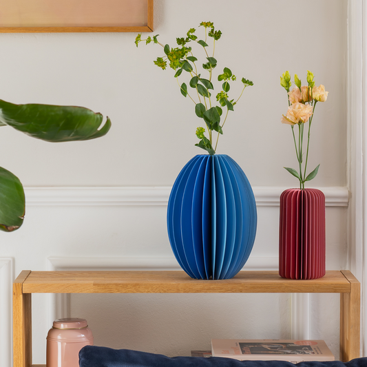 Paper Vase - Yuki - Blue | Remember