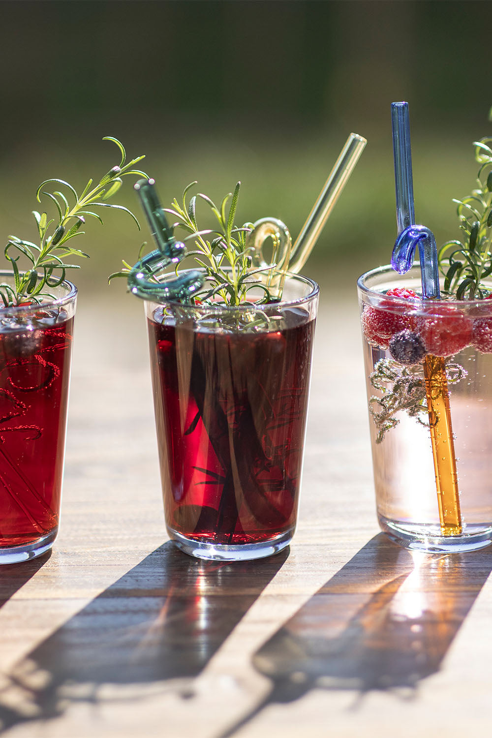 Straws Rainbow - Blue/Orange/Green - Set van 2 | Tranquillo