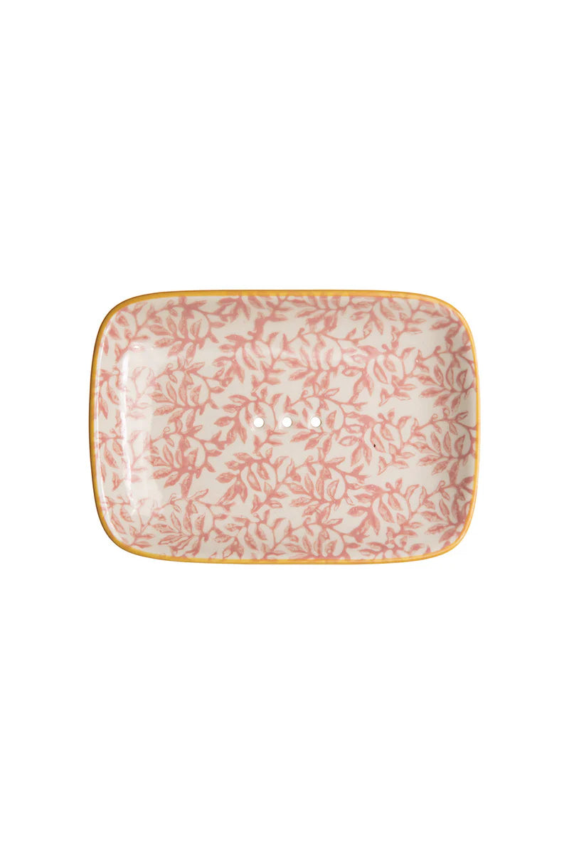 Soap Dish Floral - Red | Tranquillo