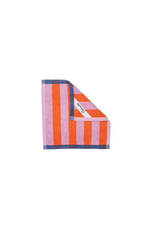 Terry dishcloth stripes - Orange/pink | Tranquillo