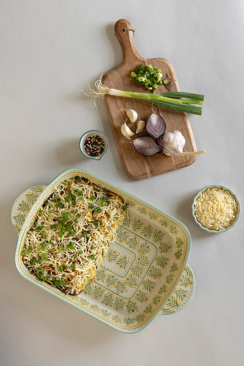 Baking Dish Retro - Green/White | Tranquillo