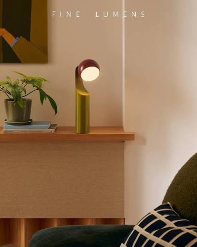 Mono Portable Reading Lamp - Chestnut & Mustard | Fine Lumens