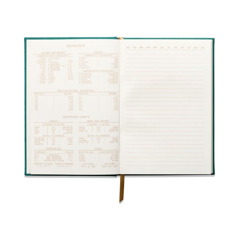Hard Cover Suede Journal - Green | Designworks Ink