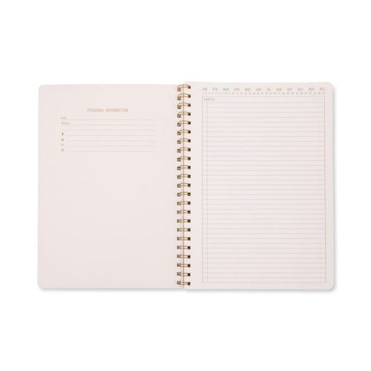 Tulip A4 Twin Wire Notebook - Orange Check | Designworks Ink
