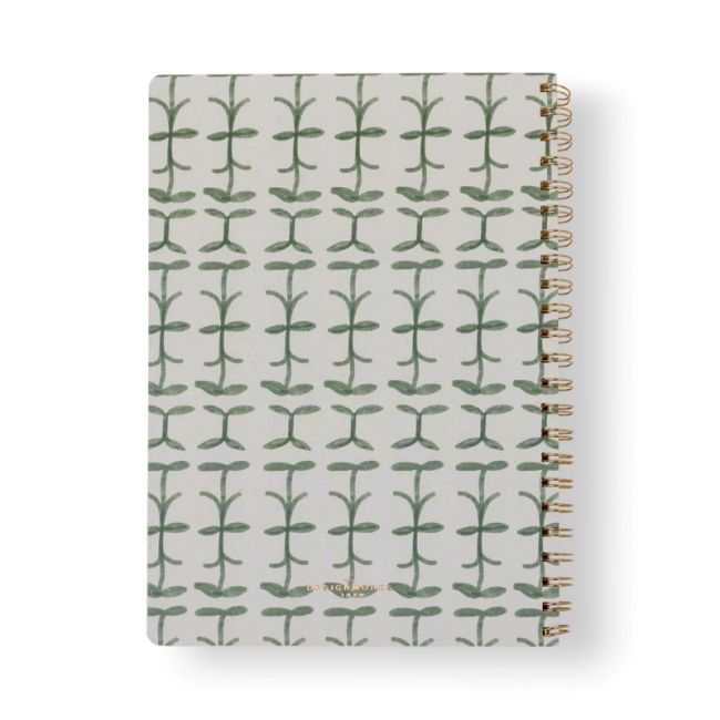 Tulip A4 Twin Wire Notebook - Green Vine | Designworks Ink
