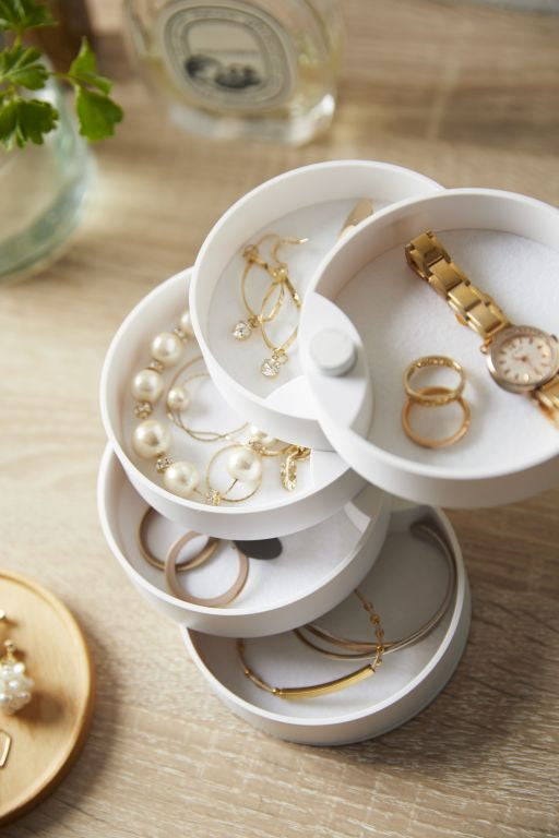 Juwelen doos - uitdraaibaar - wit | Yamazaki - de inKijk