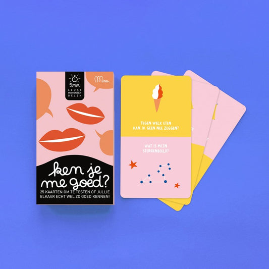 KEN JE ME GOED ? - 5 min. leuke momenten delen | Minus Editions - de inKijk