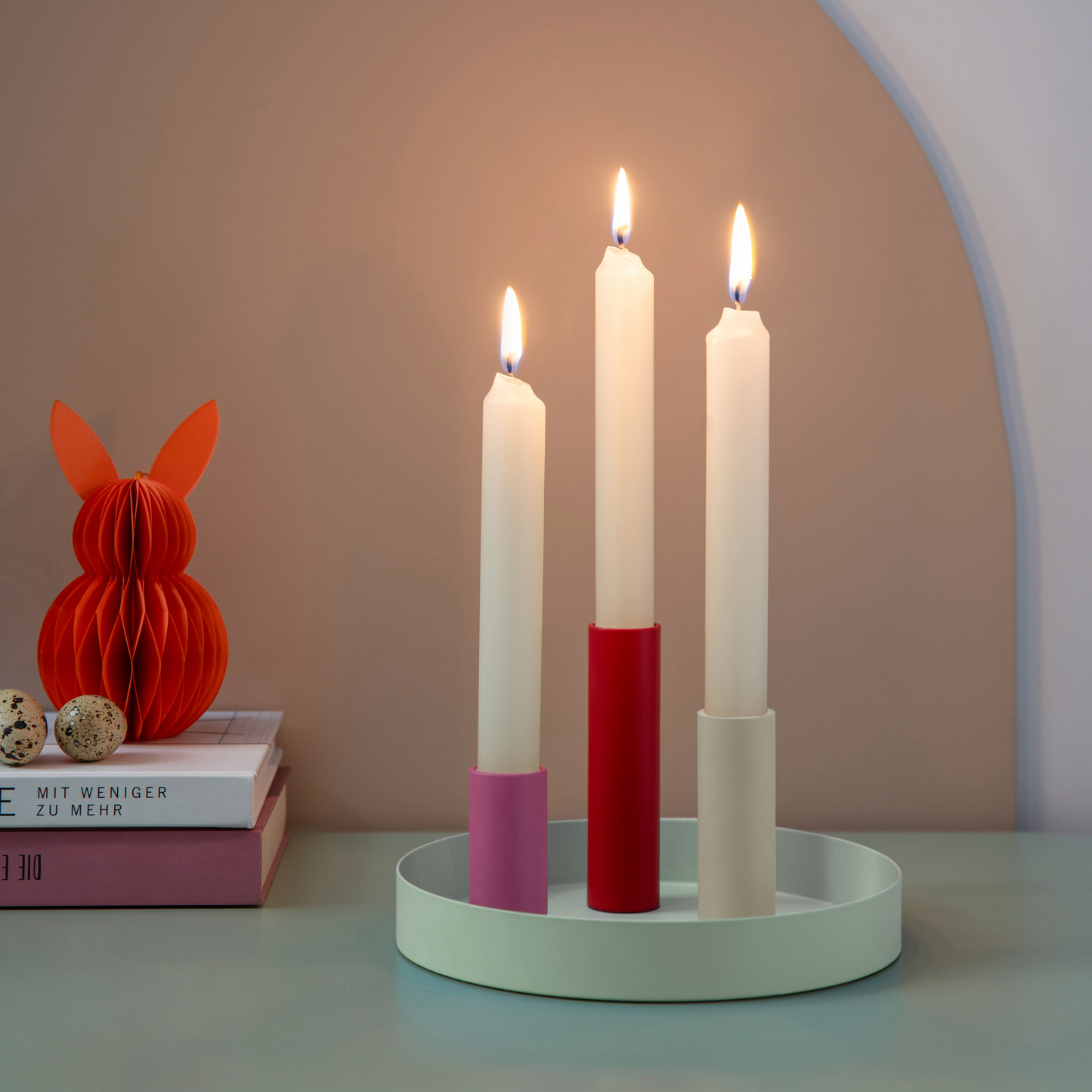 Magnetic candleholder 'Luna Mini' - blue | Remember