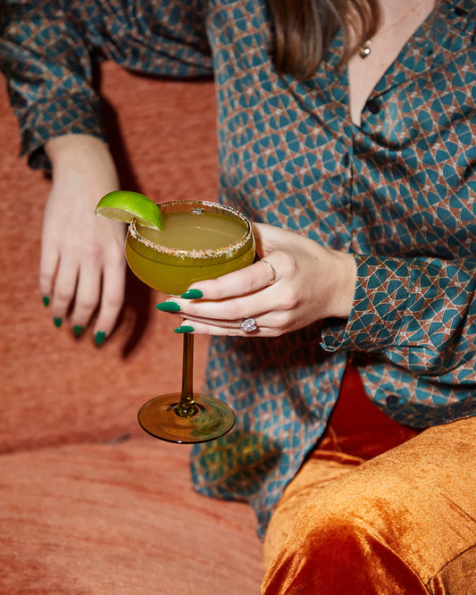 Lou Coupe Glasses - Olive - set van 2 | Here's How - de inKijk