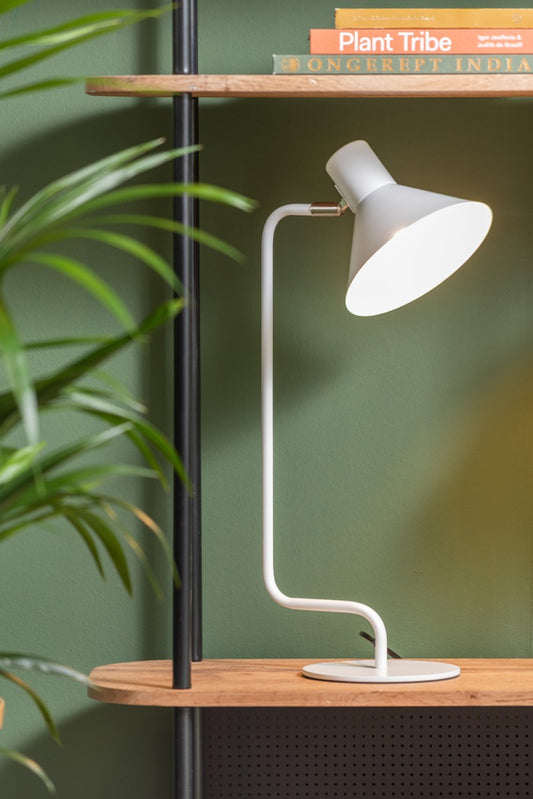 Table lamp office curved - wit | Leitmotiv - de inKijk