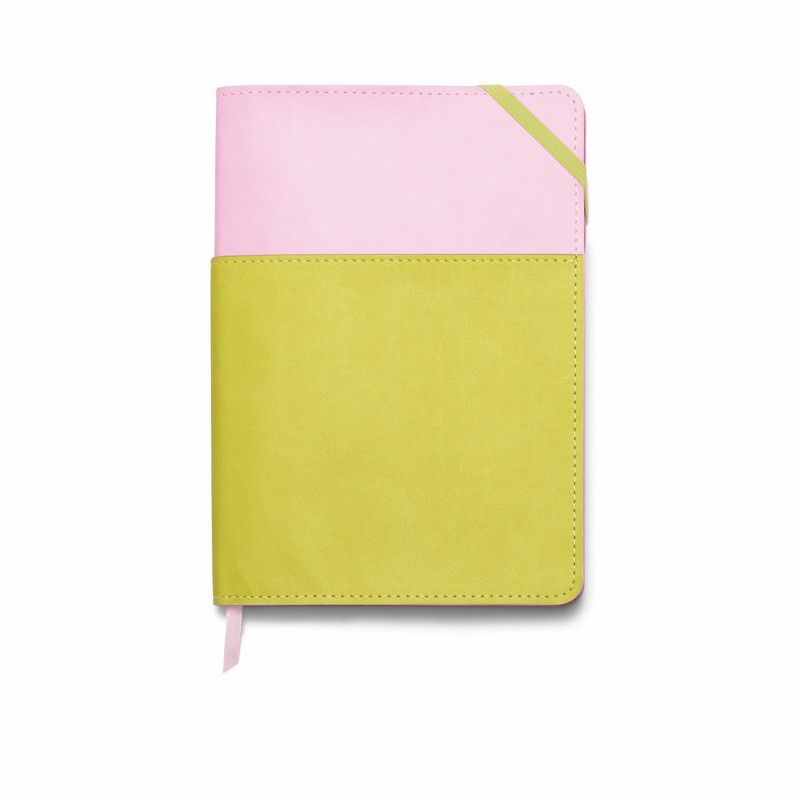 Vegan Leather Pocket Journal - Lilac & Matcha | Designworks Ink - de inKijk