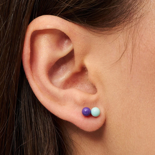 Double color ball - deep purple mint - 1 stuk | LULU Copenhagen