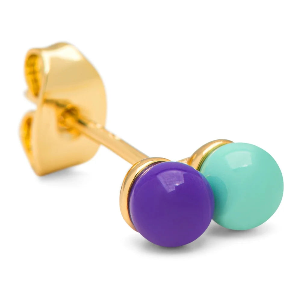 Double color ball - deep purple mint - 1 stuk | LULU Copenhagen