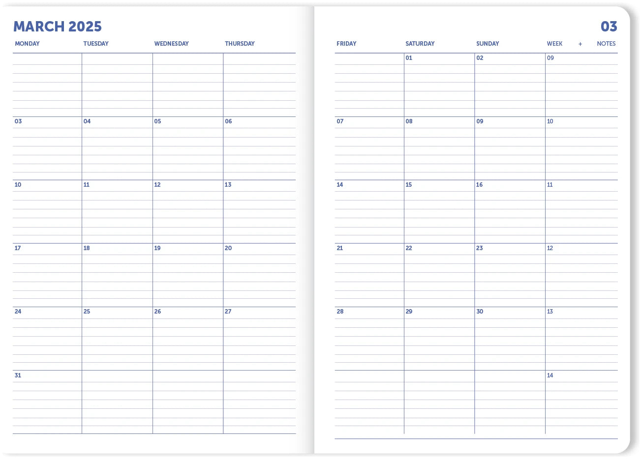 Monthly planner - 24 months edition | A-Journal - de inKijk