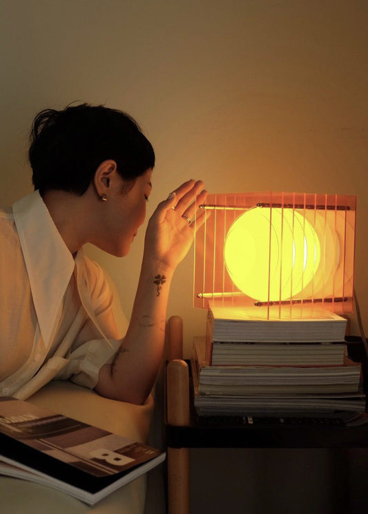 Lop lamp small square - orange | BaNG Design - de inKijk