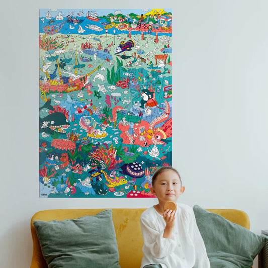Ocean - Sticker Poster | Omy - de inKijk