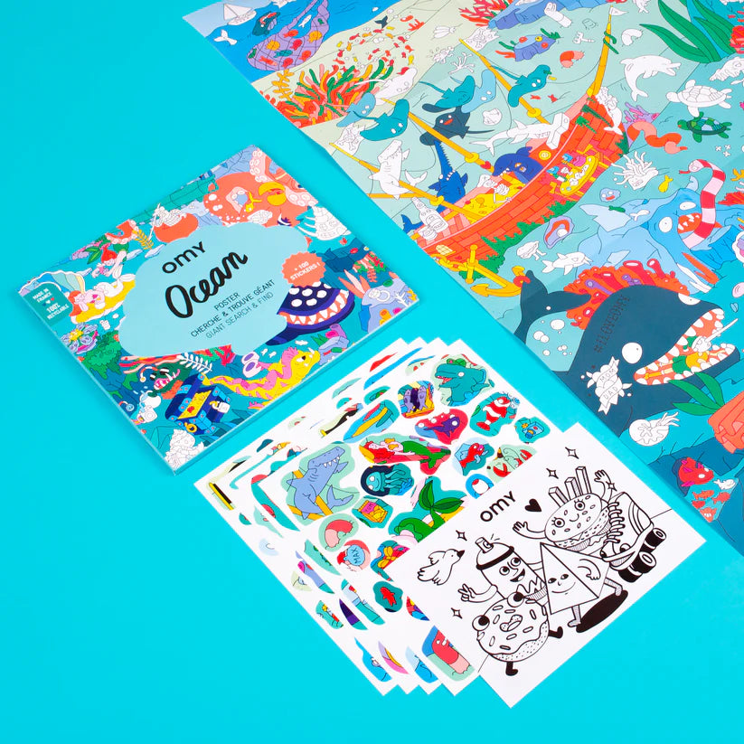 Ocean - Sticker Poster | Omy - de inKijk