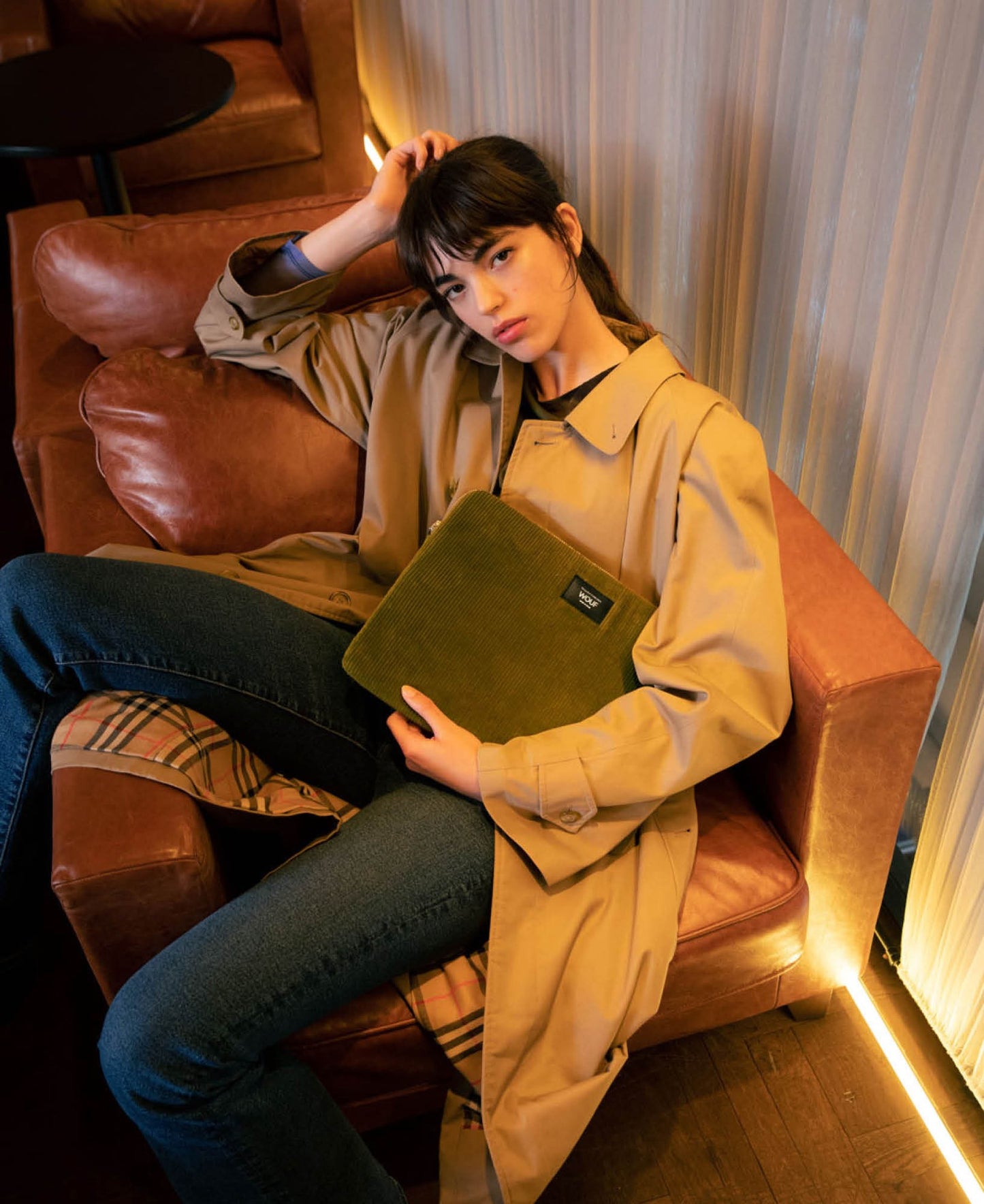 Laptophoes - 13" en 14" - Olive | WOUF