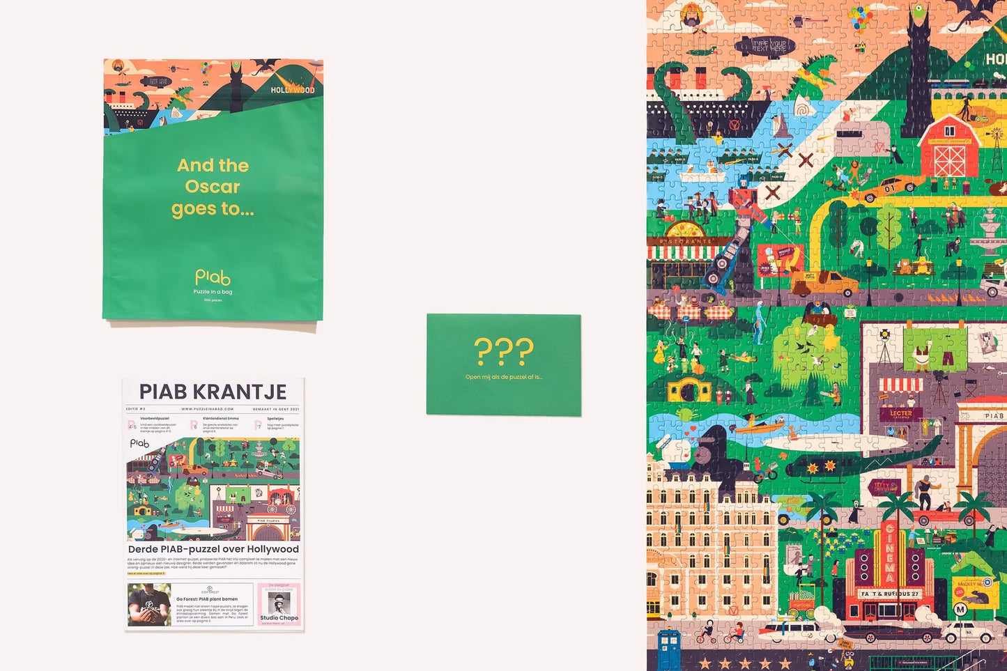 De Hollywood puzzel | Puzzle in a bag - de inKijk