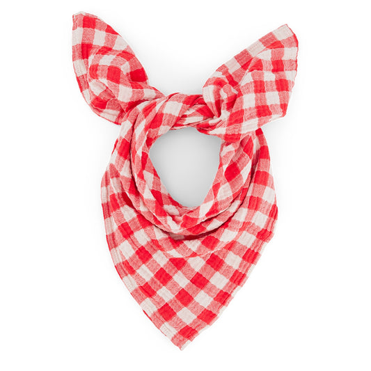 Scarf - Check Red | Rose in April - de inKijk
