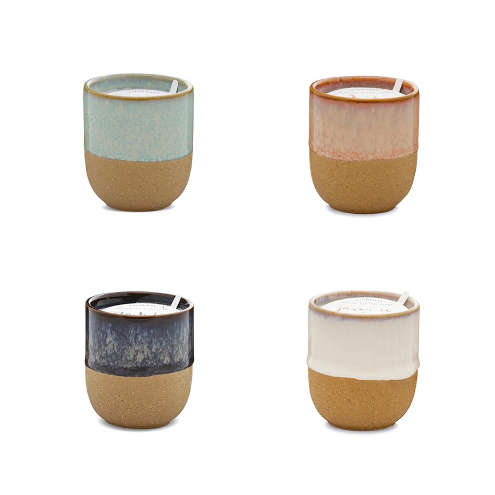 Ceramic candle - blue : matcha tea+bergamot | Paddywax
