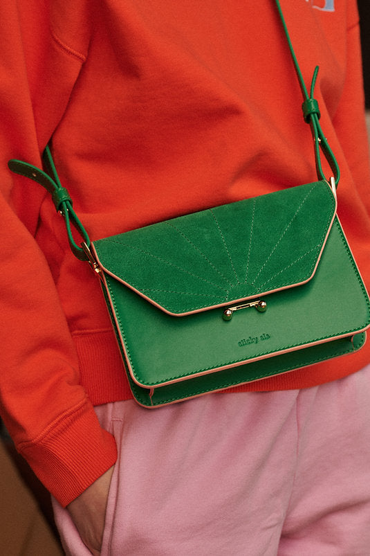 Shoulder bag - ton sur ton - paris green | Sticky Sis