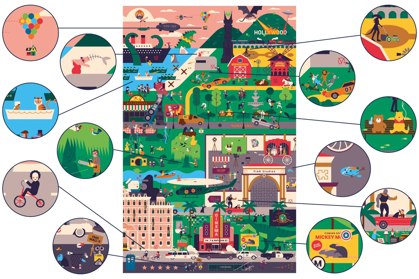 De Hollywood puzzel | Puzzle in a bag - de inKijk