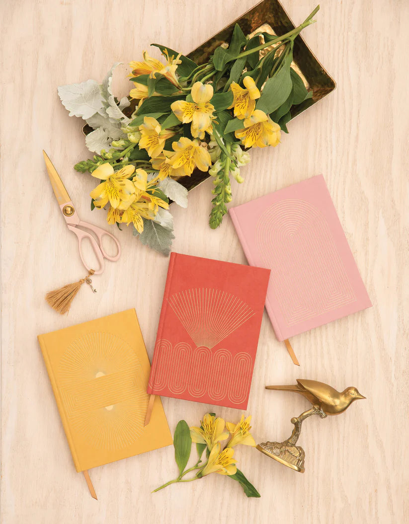 Hard Cover Suede Journal - Radiant rainbow | Designworks Ink