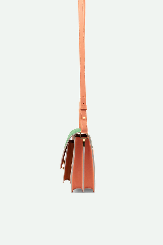 Satchel - coloré - french pink + croissant brown + paris green | Sticky Sis