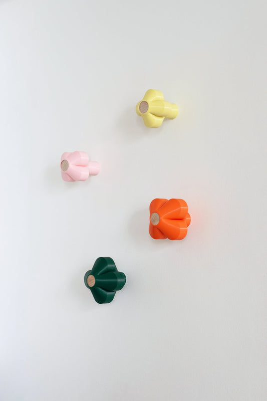 Amy kapstok - set van 2 - groen/geel | Warren & Laetitia - de inKijk