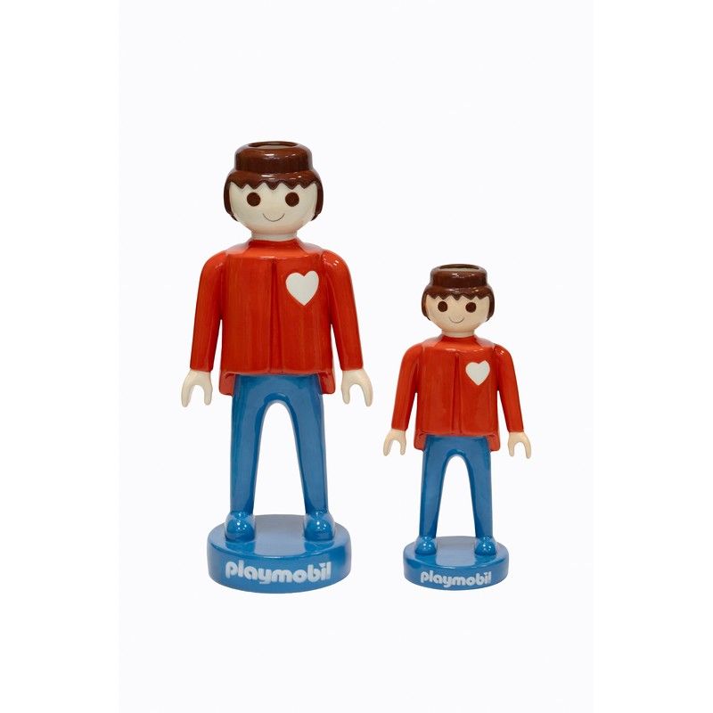 Ceramic Vase - Playmobil Men Red - 25 cm | Blogodesign