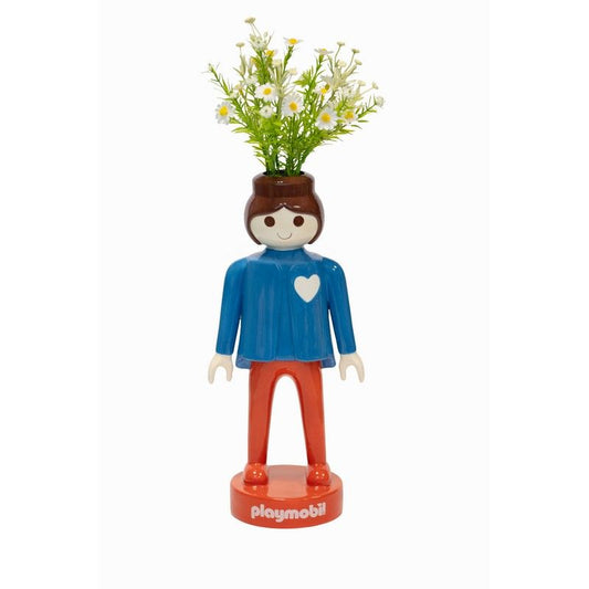 Ceramic Vase - Playmobil Women Blue - 35 cm | Blogodesign