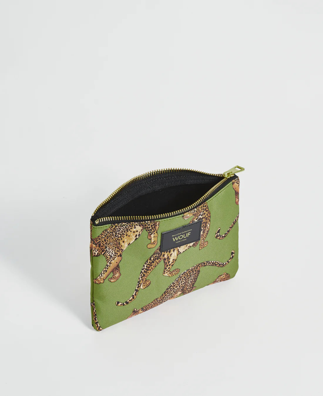 Olive leopard pouch | Wouf - de inKijk