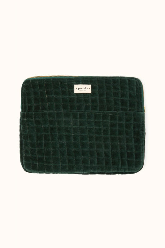 Pochette Ordinateur Ohos - Velours Lisse Forest | Apaches