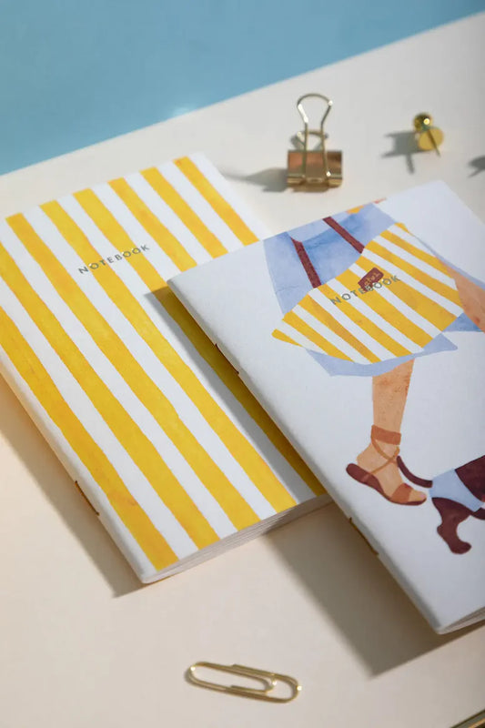 Summer Dachshund - Pocket Notebook A6 DUO | All the ways to say