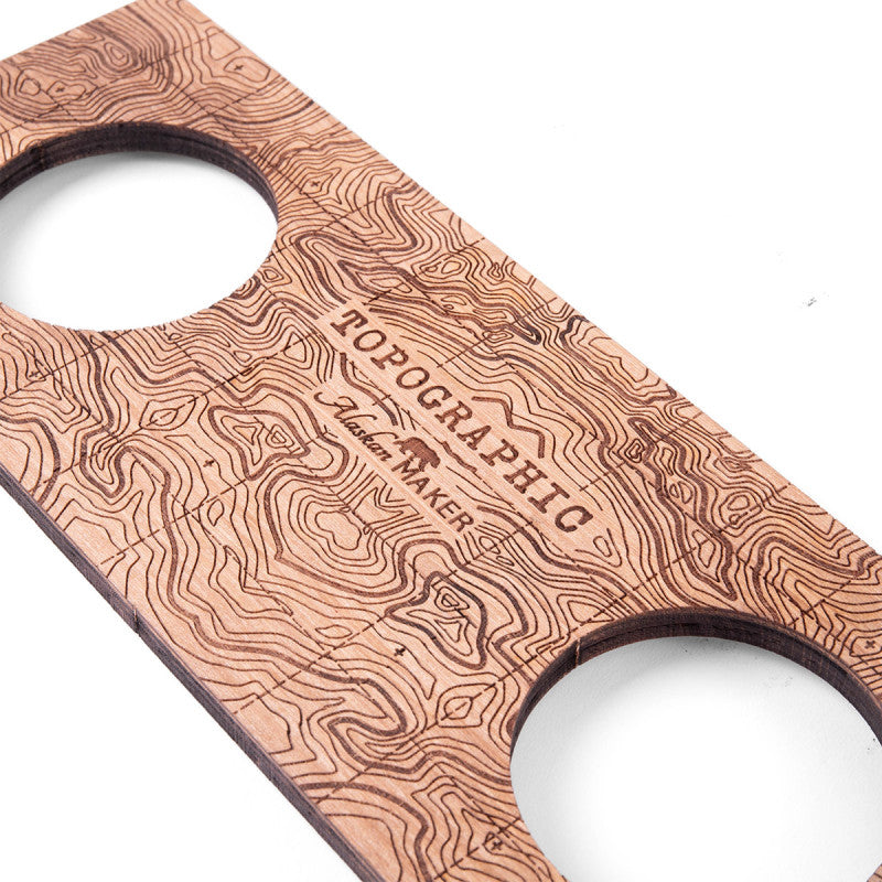 Wooden display for set of 2 whiskey glasses | Alaskan Maker