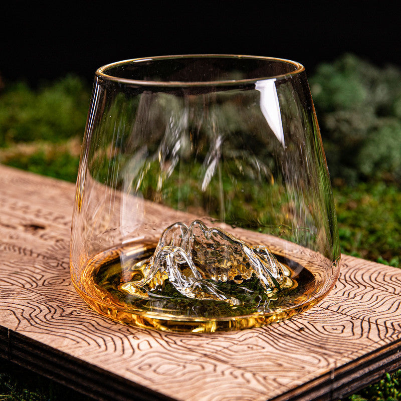 Wooden display for set of 2 whiskey glasses | Alaskan Maker