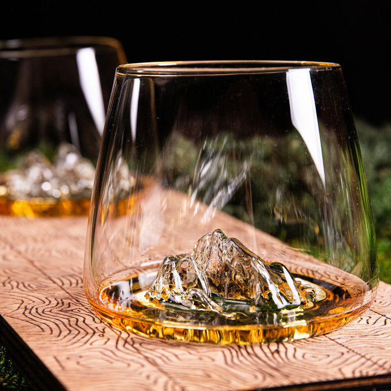 Wooden display for set of 2 whiskey glasses | Alaskan Maker