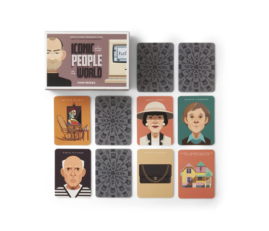 Memo game - iconic people | Printworks - de inKijk