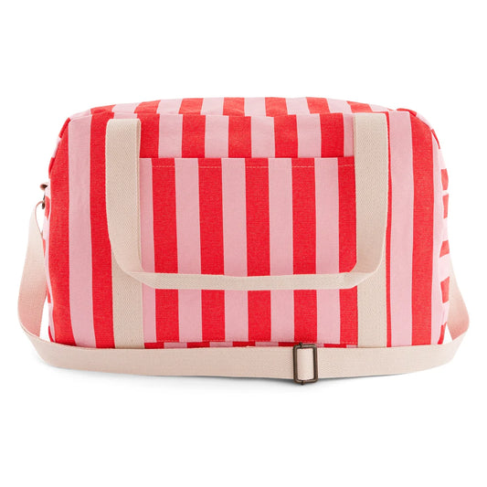 Bowling bag - Raphael - Candy pink / Red Stripes | Rose in April