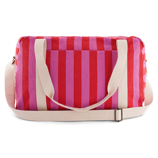 Bowling bag - Raphael - Orchid / Red Stripes | Rose in April