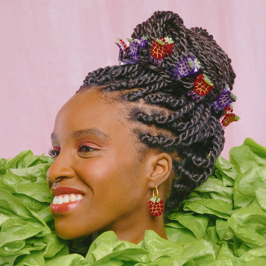 Raspberry - mini hair claw | Coucou Suzette